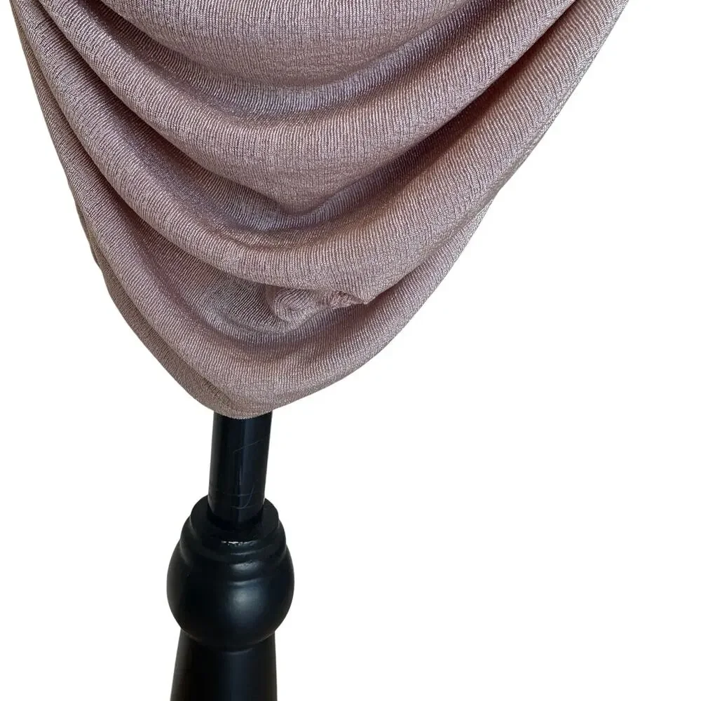 Superdown Nude Slinky One Shoulder Mini Dress MEDIUM Ruched Revolve Cut Out NEW - Picture 10 of 10